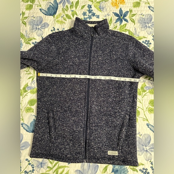 Avalanche Outdoor Supply Co Mens Small Full Zip Knit Fleece Lined Jacket Gray - Picture 14 of 16